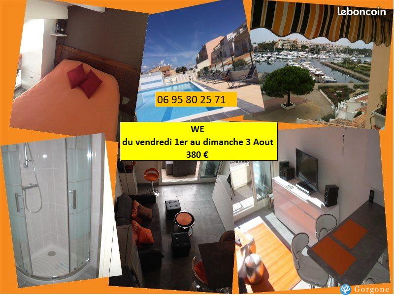 Photo n°1 de :Duplex village naturiste du cap dagde Piscine climatisation Parking